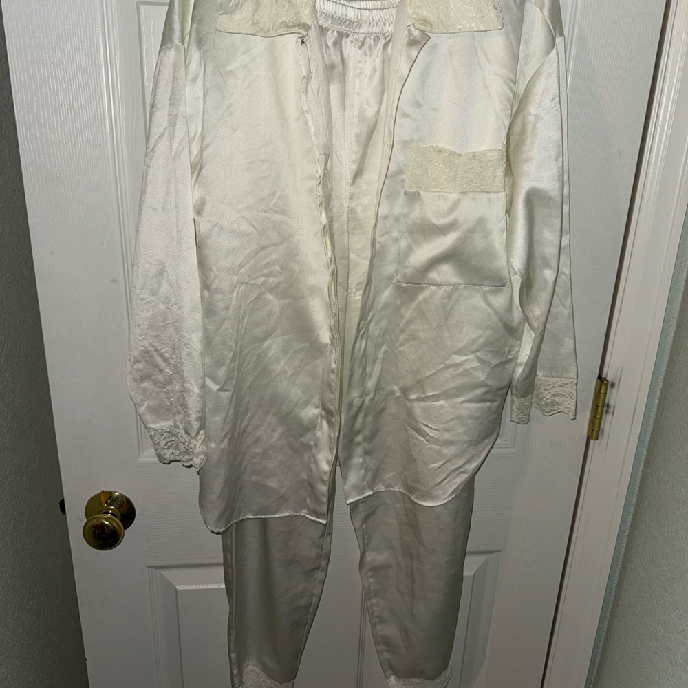 Victoria's Secret Ivory Satin Lingerie